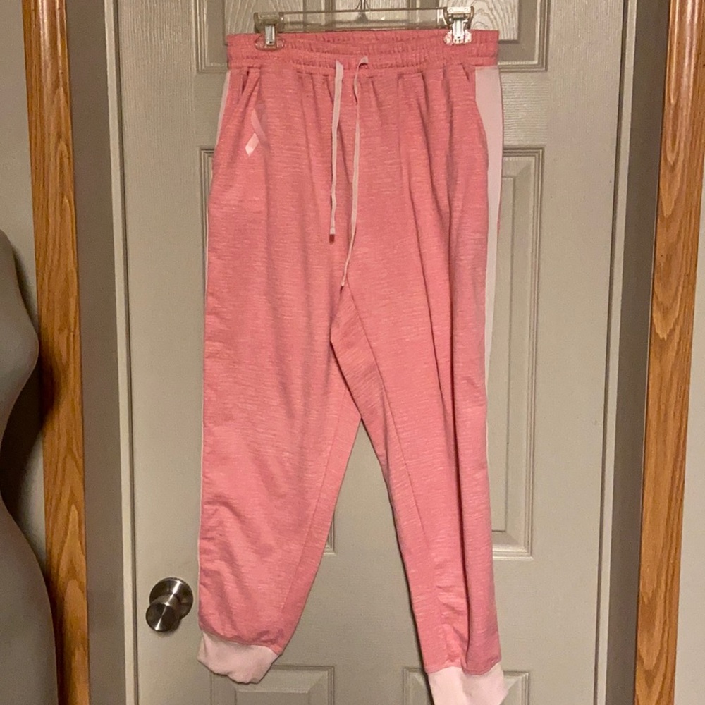 Lularoe Jax Joggers! Breast Cancer Awareness edition! Size L!
